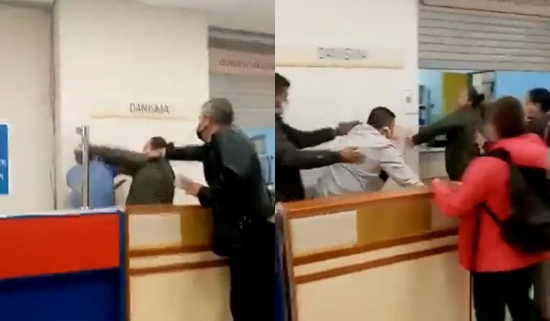 Hasta yakını sağlık çalışanını ısırdı