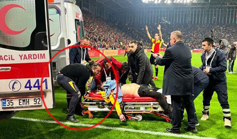 Göztepe-Altay maçında fişekleri içeri sokan ambulans şoförünün sporda şiddetten kaydı varmış!