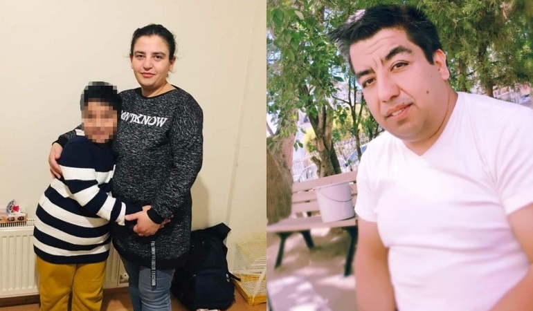 Eşini 9 yaşındaki kızının yanında öldürüp kendini yaktı