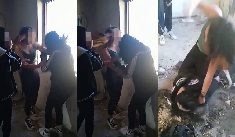 Ortaokul öğrencileri birbirine girdi: Saç saça kavga ettiler!