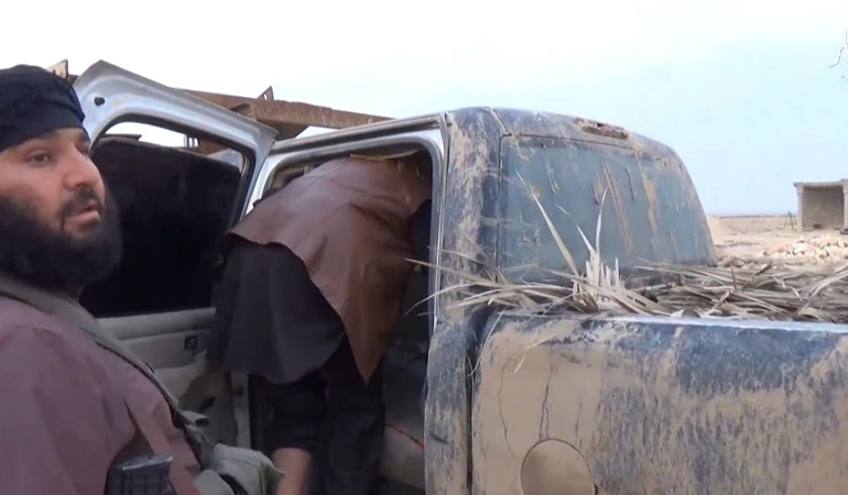 Bomba yüklü aracın yanındaki IŞİD’li yakalandı