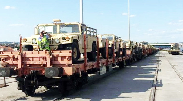 Yunanistan’da ABD’ye ait savaş malzemelerini taşıyan tren raydan çıktı