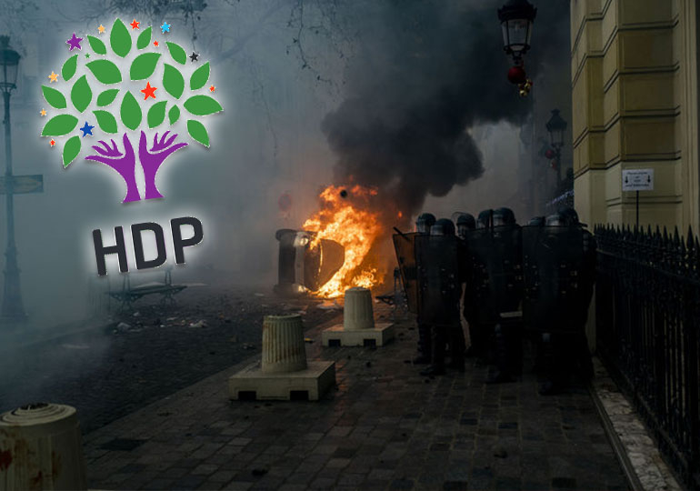 HDP’den Fransa’daki PKK saldırganlığa açık destek: Paris yanıyor bırakın yansın