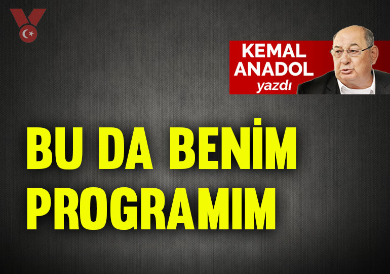 Bu da benim programım