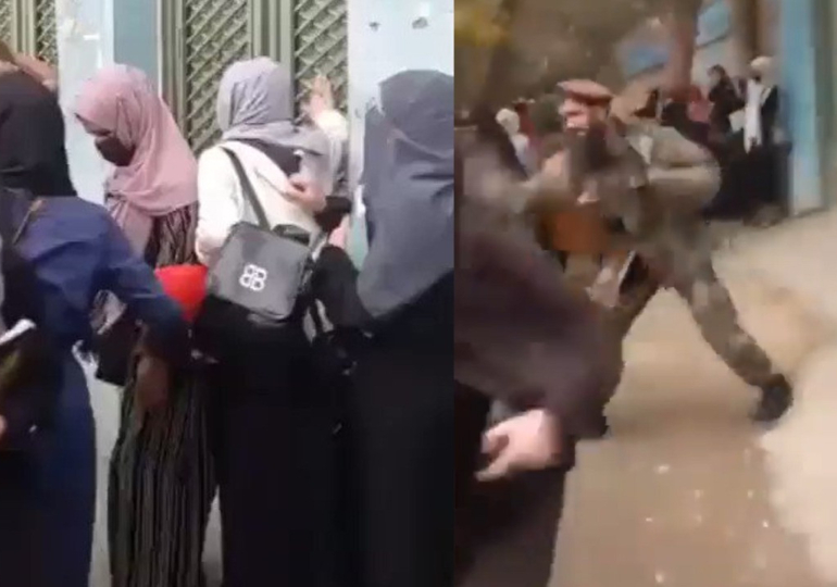 Afganistan’da Taliban zulmü! Üniversite yasağını protesto eden kadınları kırbaçladılar