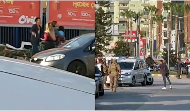 Uzman çavuş biri bebek üç kişiyi rehin aldı