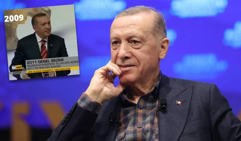 ‘Son kez adayım’ diyen Erdoğan’ın eski konuşması gündem oldu
