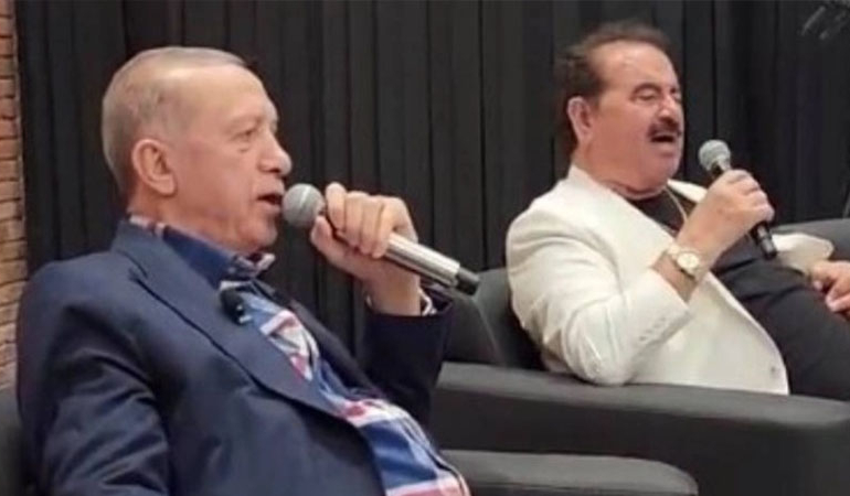 Erdoğan, İbrahim Tatlıses ile birlikte türkü söyledi
