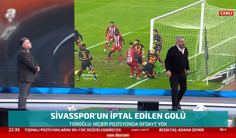 Erman Toroğlu Sivasspor’un iptal edilen golünü yorumladı! ‘Yıllarca unutulmaz’