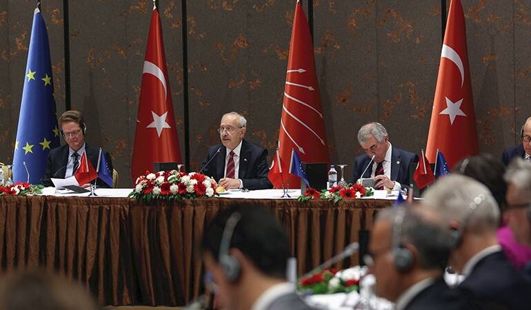 Kılıçdaroğlu, AB üyesi ülkelerin büyükelçileriyle buluştu
