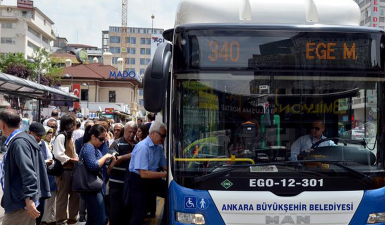 Ankara’da toplu taşımaya zam