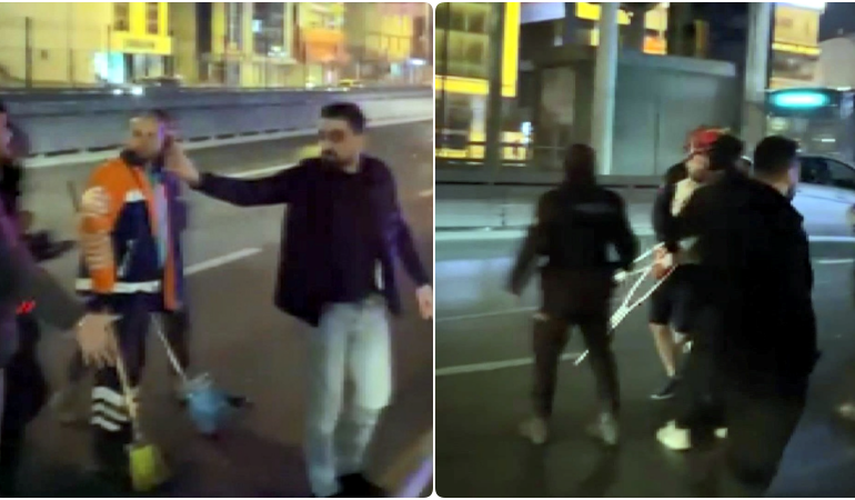 Sağlık görevlilerine yumruklu, koltuk değnekli saldırı