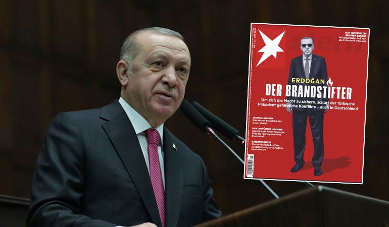 Alman dergisi Erdoğan’ı hedef aldı: ‘Kundakçı’
