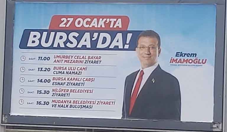 İmamoğlu, ziyaret programına kılacağı cuma namazını da ekledi