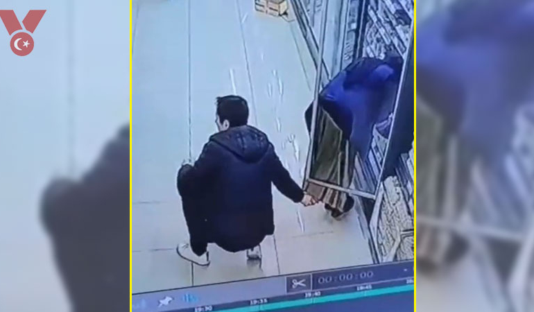 Market sapığı yakalandı