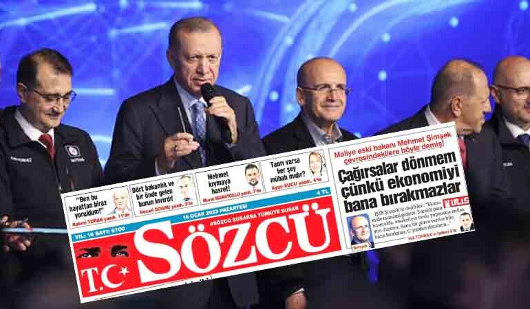 Erdoğan’la pozu dikkat çekmişti… Mehmet Şimşek Sözcü’nün haberine ne dedi?