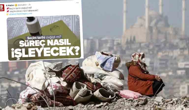 Seçim planını A Haber duyurdu… Doğruysa depremzedenin oy hakkı gasp edilecek!