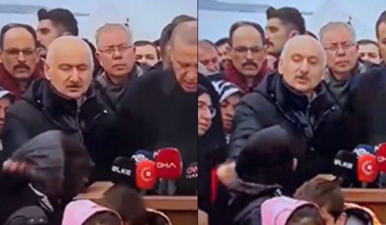 Erdoğan’ın konuştuğu anlarda Ulaştırma Bakanı Karaismailoğlu’ndan ilginç hareket