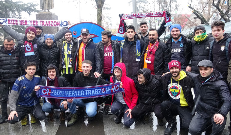 Trabzon’da ezeli rakiplerden dostluk fırtınası