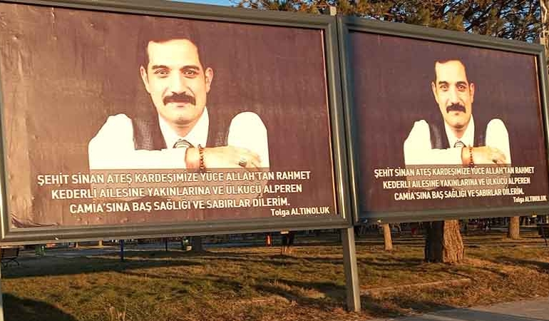 Sinan Ateş afişini asan BBP’li başkan görevden alındı… ‘Arka bahçe olmadık’