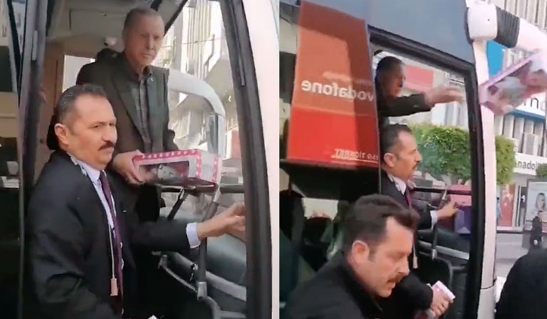 Erdoğan depremzedelere oyuncak attı