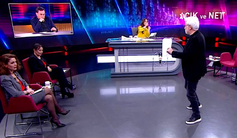 Sevilay Yılman ve Hasan Öztürk arasında gergin anlar… Canlı yayını terk etti