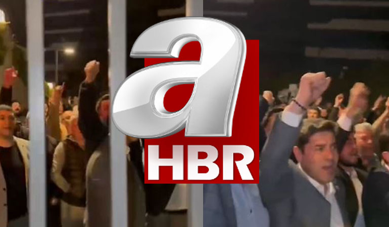 İYİ Partililerden A Haber önünde protesto