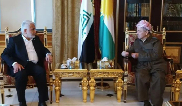 Hüda Par Genel Başkanı, Mesud Barzani ile görüştü