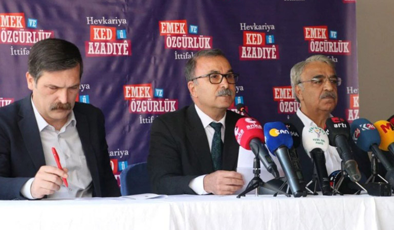 Emek ve Özgürlük ittifakı destekleyeceği adayı açıkladı