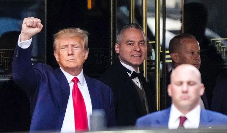 Trump serbest bırakıldı… Suçlamaları reddetti