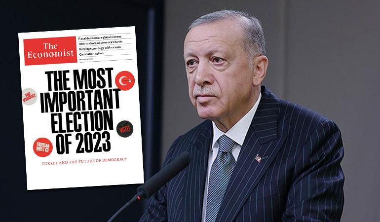 The Economist’ten ‘Erdoğan gitmeli’ çıkartmalı kapak