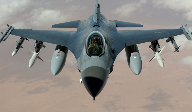 ABD’ye ait F-16 savaş uçağı düştü