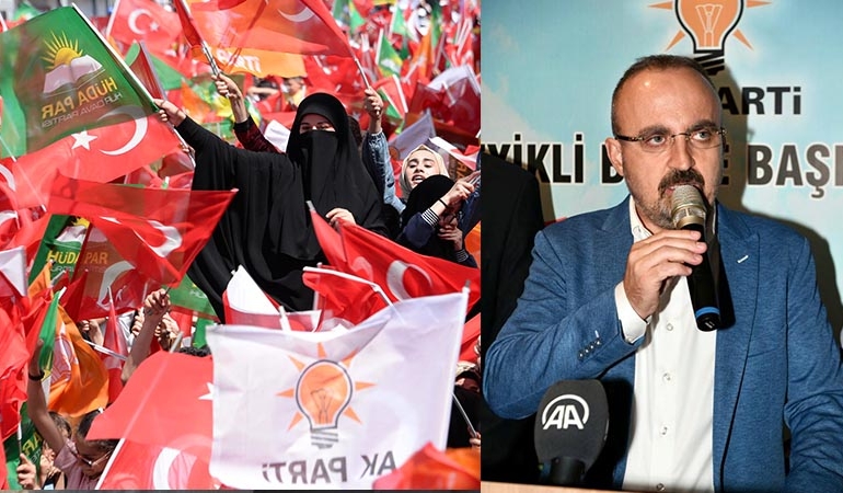 AKP’li Turan, Türk bayrağının isminden bile rahatsız olan Hüda Par’ı böyle savundu