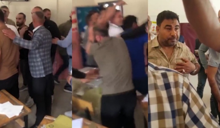 Savaş alanına döndü: Hastane önünde sopalı, bıçaklı kavga!