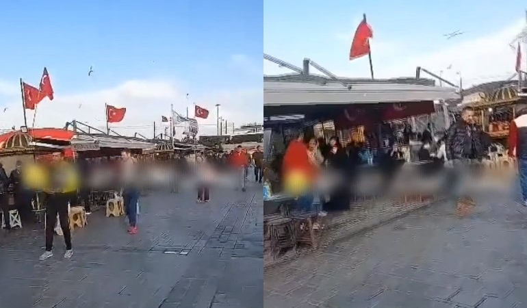 Ramazan’da yemek yiyenleri çeken yabancı uyruklu yakalandı