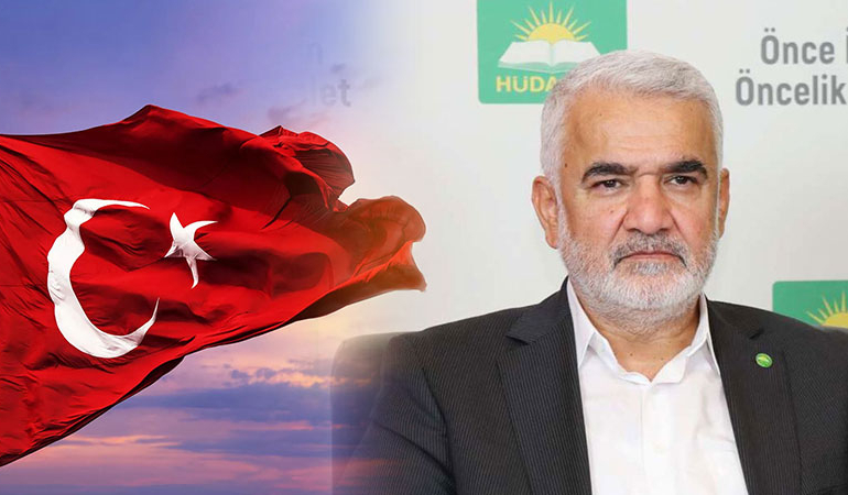 Hüda Par Genel Başkanı ‘Türk bayrağı’ diyemedi: Şu bayrak…