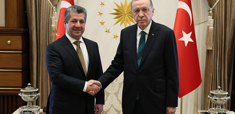 Erdoğan, Barzani’yi kabul etti