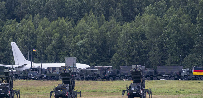 NATO zirvesi için Patriot sistemi konuşlandırıldı