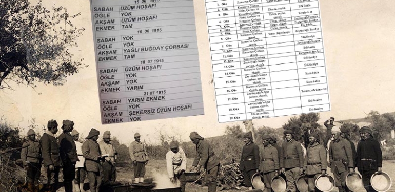 Yılların eskitemediği bir galat-ı meşhur… Çanakkale menüsünde neler vardı?