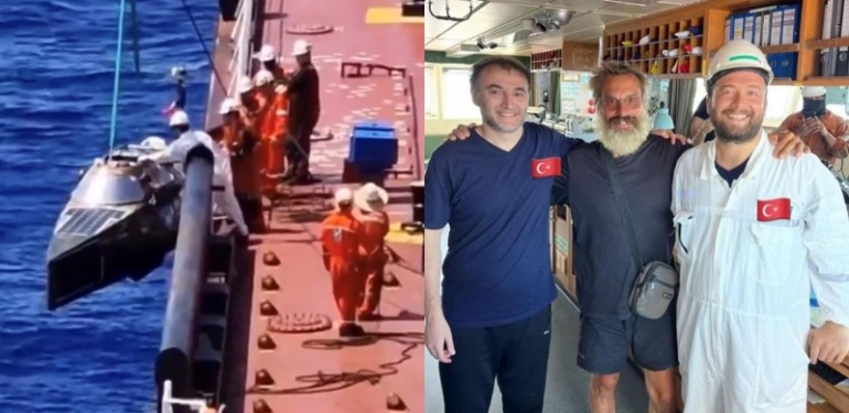 Parlayan aynayla kurtuluş… Türk denizcilerden Fransız maceracı için operasyon