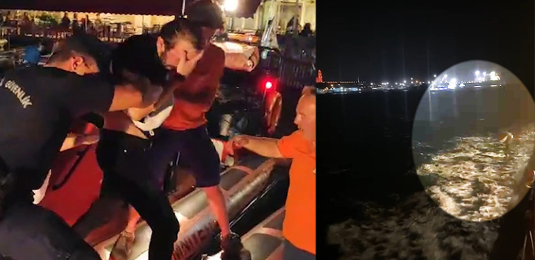 Kadıköy-Beşiktaş vapurundan atladı