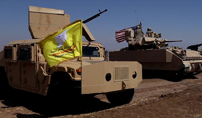 ABD’den PKK/YPG’li teröristler ile ortak tatbikat