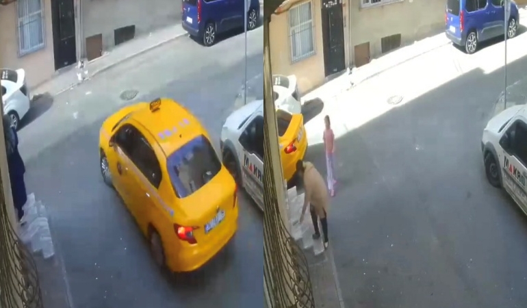 Takside yolculuğa hırsızlık molası