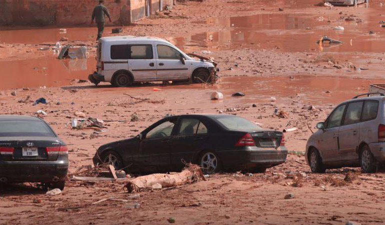 Libya’daki sel felaketinde can kaybı artıyor