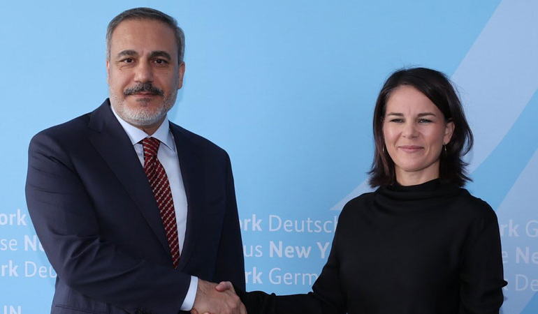 Bakan Fidan, Alman mevkidaşıyla New York’ta görüştü