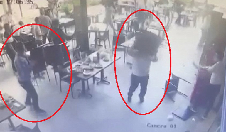 Garsona ‘Yemeği geç getirdin’ dayağı