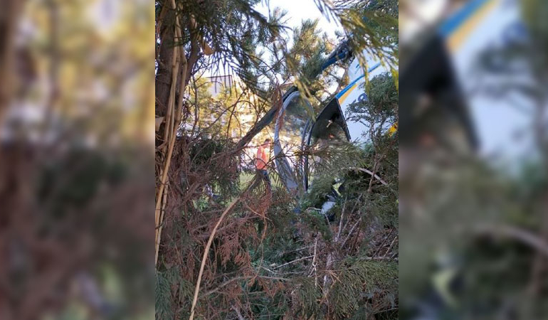 Afyonkarahisar’da helikopter kırıma uğradı