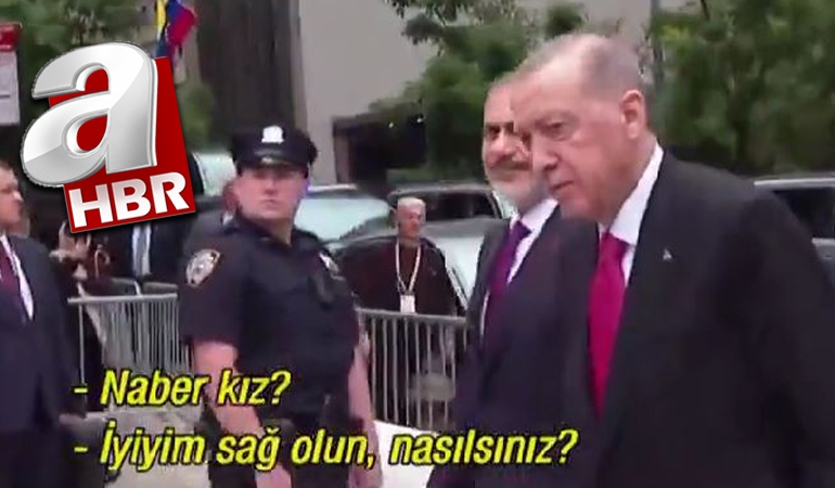 Erdoğan ile A Haber muhabiri arasında ilginç diyalog