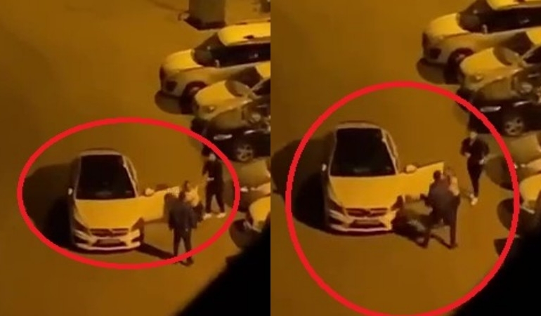 Kadını bayıltan tokat!