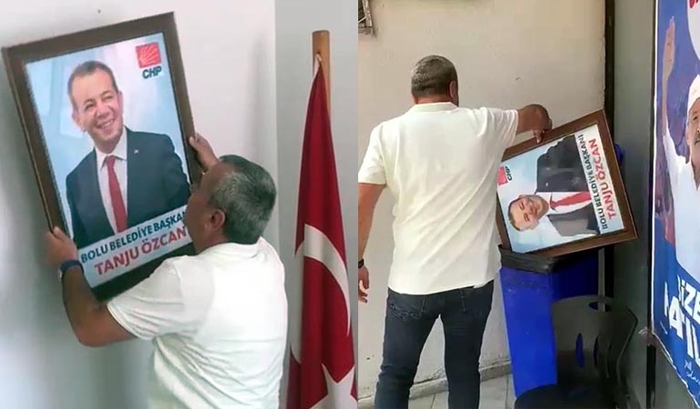 CHP, Tanju Özcan’ı çöpe attı!